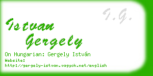 istvan gergely business card